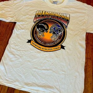 2005 Pittsburgh Steelers Throwback Championship Graphic T-Shirt Size L